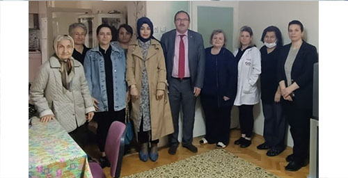 BAYRAK, KANSER DERNEKLERİNİ ZİYARET ETTİ