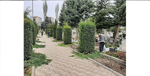 MEZARLIKLAR BAYRAM ÖNCESİ PIRIL PIRIL