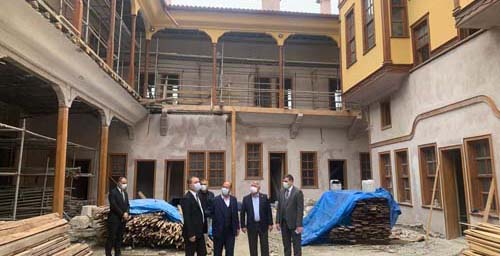BAŞKAN AŞGIN : VELİPAŞA HANI ÜLKEMİZİN ÖNEMLİ MİMARİ ESERLERİNDEN
