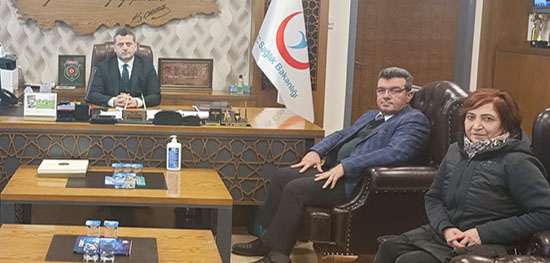ÇORUMDAKİ DEPREMZEDE HASTALARI ZİYARET ETTİLER