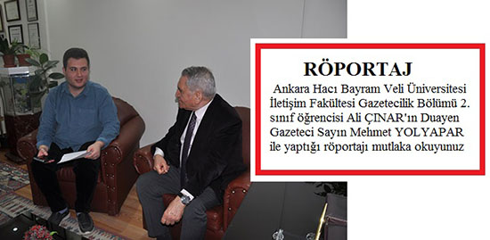 RÖPORTAJ – Ali ÇINAR / Mehmet YOLYAPAR