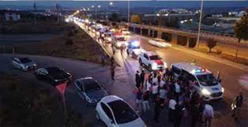 55 ARAÇLA ÇORUM’DAN GEÇTİLER