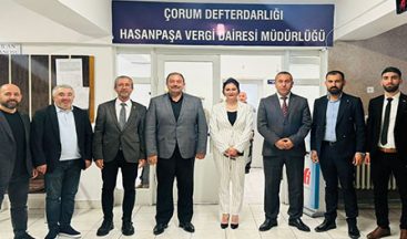 AK PARTİ İL YÖNETİMİNDEN HASANPAŞA VERGİ DAİRESİNE ZİYARET