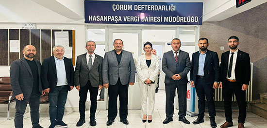 AK PARTİ İL YÖNETİMİNDEN HASANPAŞA VERGİ DAİRESİNE ZİYARET