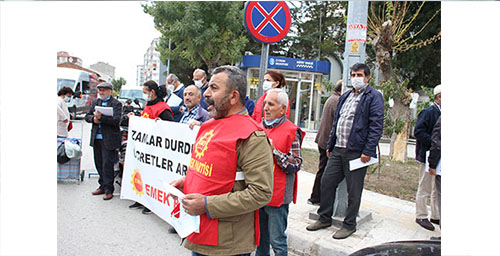 ZAMLAR EMEKÇİLERİN CANINA TAK ETTİ