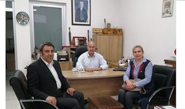 ÇINAR ÇİFTİ’NDEN CEMİYET BAŞKANI ERZEN’E ZİYARET
