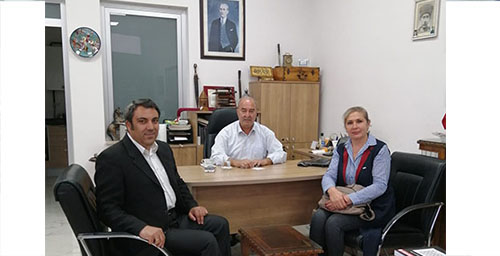 ÇINAR ÇİFTİ’NDEN CEMİYET BAŞKANI ERZEN’E ZİYARET