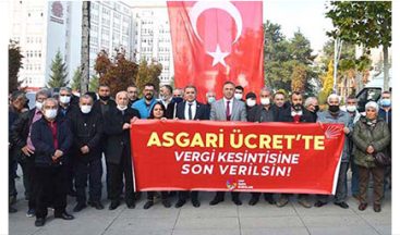 ASGARİ ÜCRETTEKİ VERGİ ZULMÜ KALDIRILSIN
