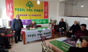 YEŞİL SOL PARTİ ÇORUM KONGRESİ YAPILDI