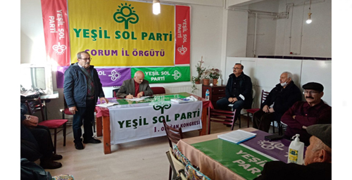YEŞİL SOL PARTİ ÇORUM KONGRESİ YAPILDI