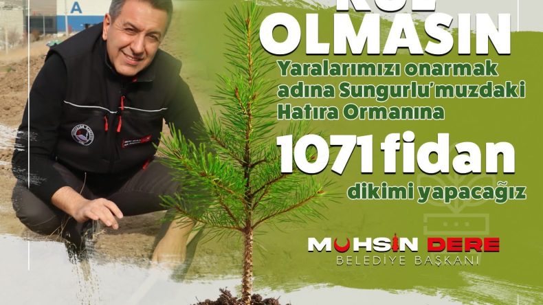 SUNGURLU’DA 1071 FİDAN TOPRAKLA BULUŞUYOR