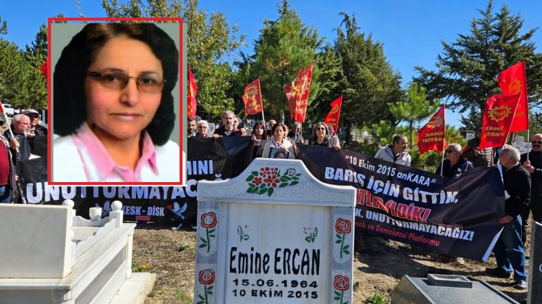 EMİNE ERCAN MEZARI BAŞINDA ANILDI