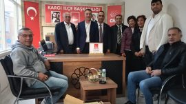 CHP KARGI YÖNETİMİNE KUTLAMA ZİYARETİ