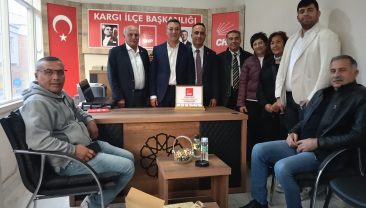 CHP KARGI YÖNETİMİNE KUTLAMA ZİYARETİ