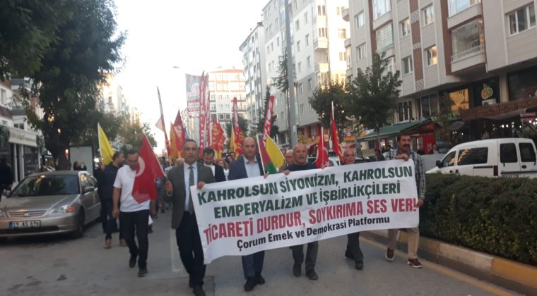 FİLİSTİN’E DESTEK YÜRÜYÜŞÜ
