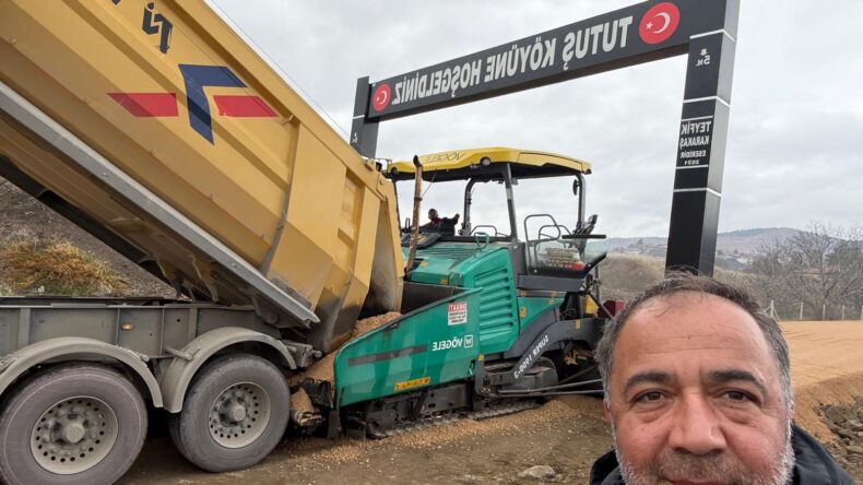 TUTUŞ YOLLARI ASFALTLANDI