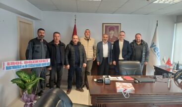 ELEKTRİKÇİ ESNAFINDAN YENİ MÜDÜRE KUTLAMA ZİYARETİ