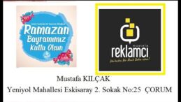 SAĞLIK VE UMUT’LA NİCE BAYRAMLARA.. Reklamcı Mustafa