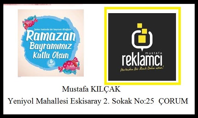 SAĞLIK VE UMUT’LA NİCE BAYRAMLARA.. Reklamcı Mustafa