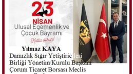 ULUSAL EGEMENLİK VE ÇOCUK BAYRAMI’MIZ KUTLU OLSUN.. Yılmaz Kaya