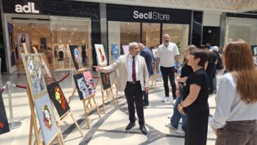ETİ ANADOLU LİSESİ’NDEN 60. YILA YAKIŞAN RESİM SERGİSİ