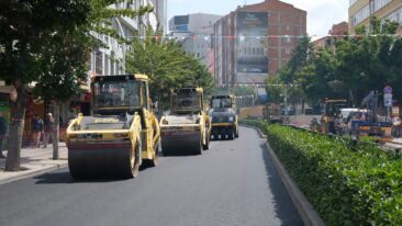 GAZİ CADDESİ YENİ ÇEHRESİNE KAVUŞUYOR