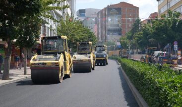 GAZİ CADDESİ YENİ ÇEHRESİNE KAVUŞUYOR