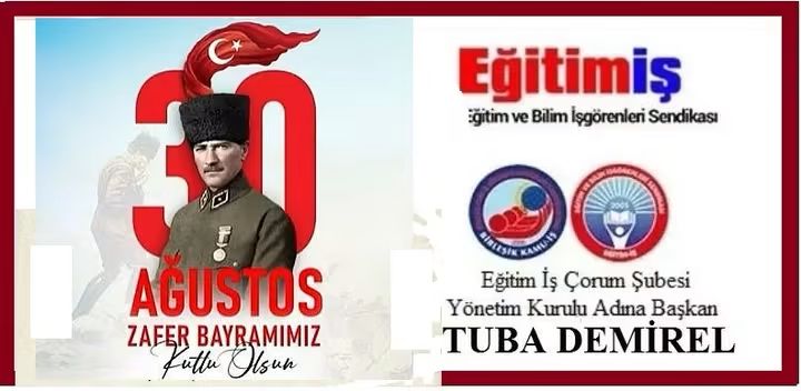 Eğitim İl Çorum İl Yönetimi Adına TUBA DEMİREL
